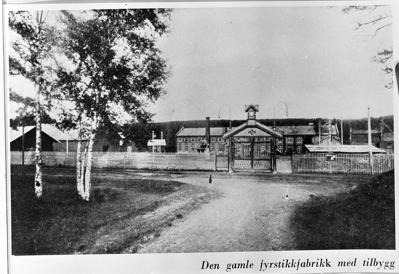 Den gamle fyrstikkfabrikken på Raufoss, med tilbygg.