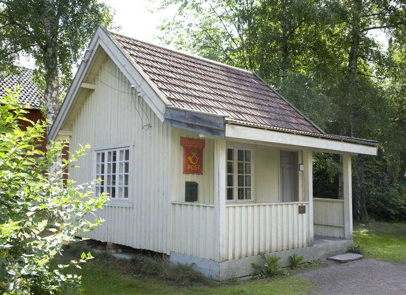 Posthus fra Svartdal i Telemark. Fotografert på Norsk Folkemuseum, juli 2010.