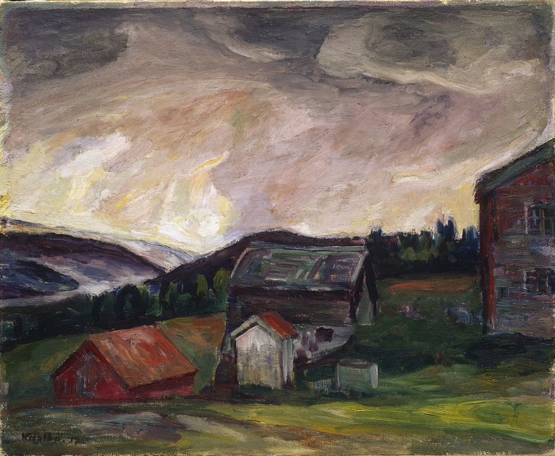 Kveldskyer [Maleri]