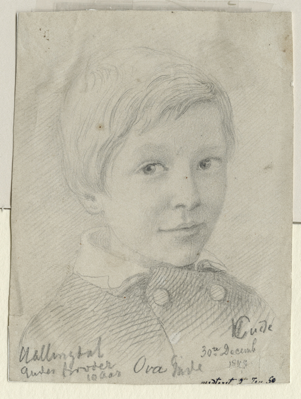 Ove Gude 10 år. 1849 [Tegning]