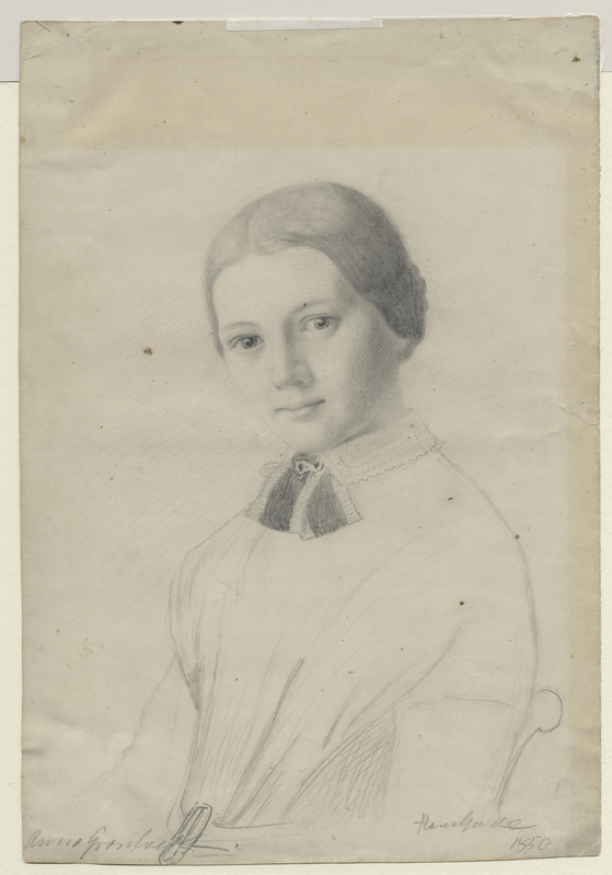 Anna Grøntvedt. 1850 [Tegning]