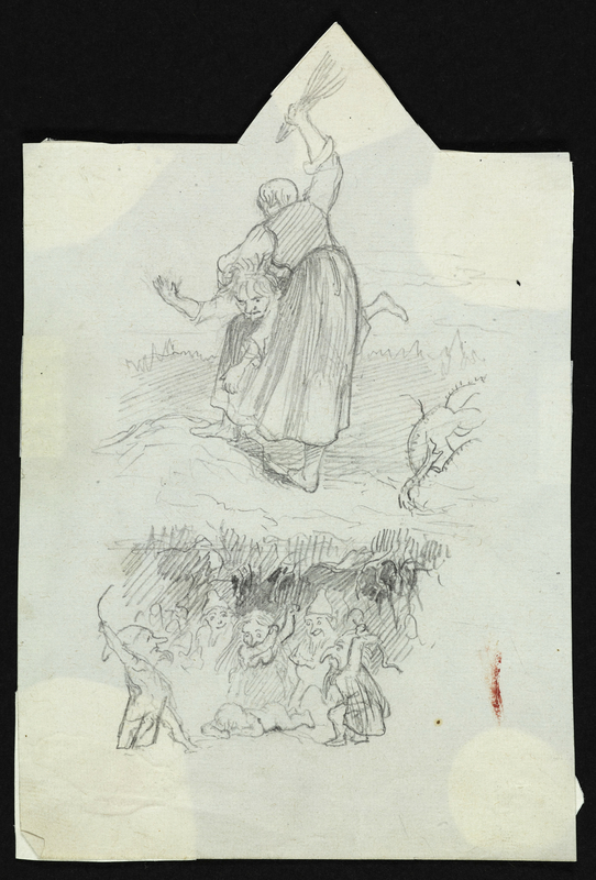 En signekjerring [Tegning]