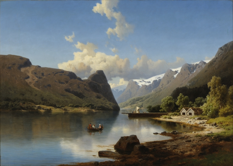Fjordlandskap [Maleri]