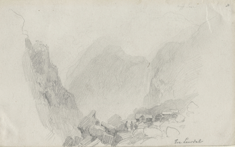 Fra Leirdalen [Tegning]