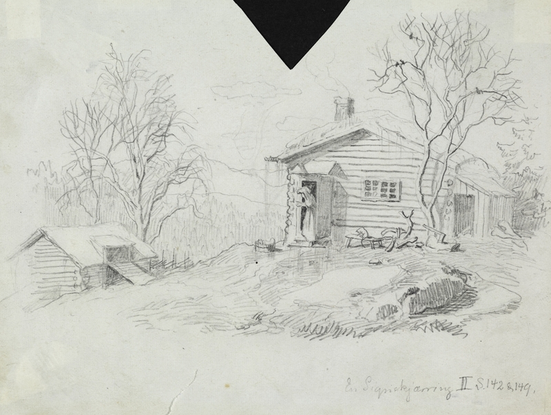 En signekjerring II [Tegning]