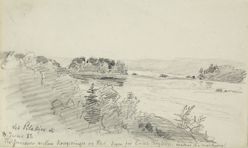 Ved Blakjer. 1888 [Tegning]