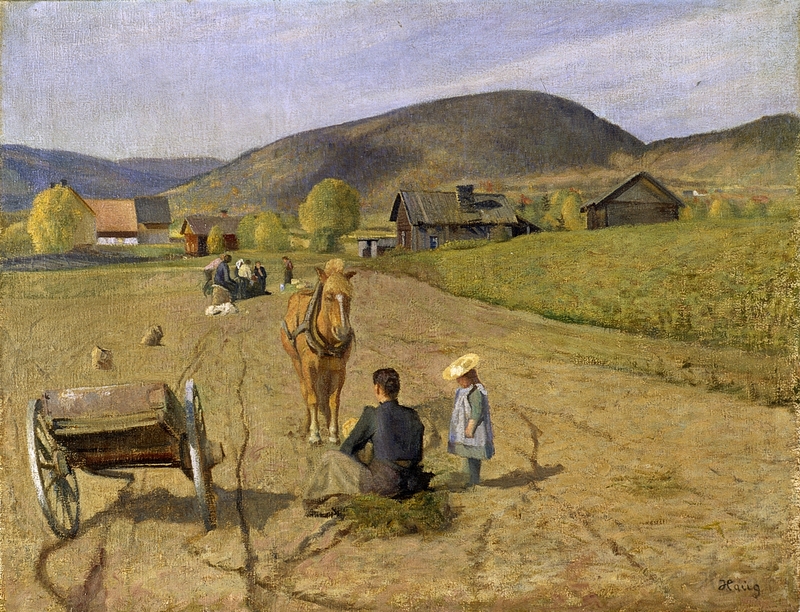 Potethøsting [Maleri]
