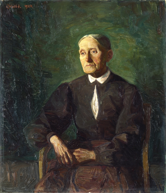 Portrett av kunstnerens mor [Maleri]