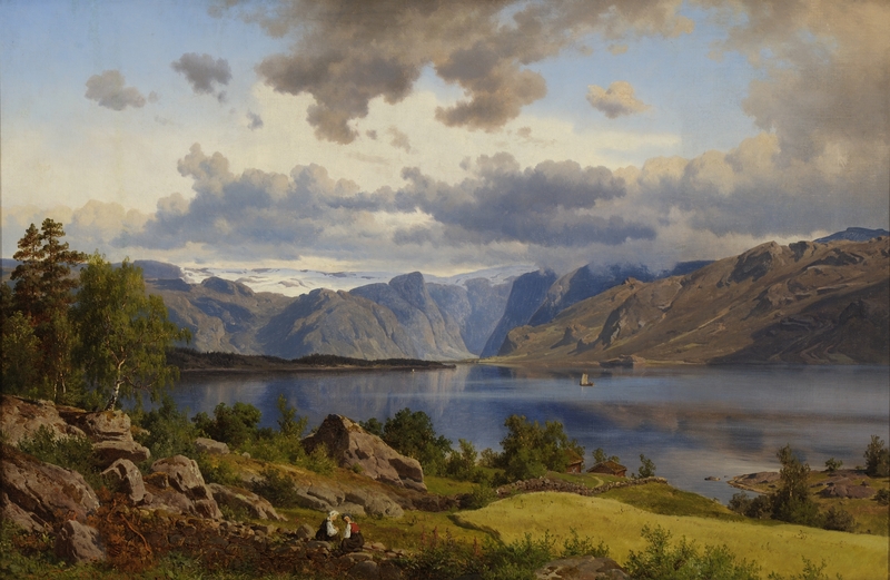 Fjordlandskap [Maleri]