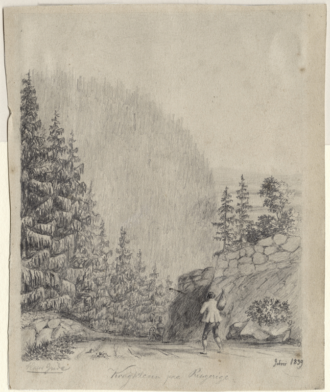 Krokkleiva. 1839 [Tegning]