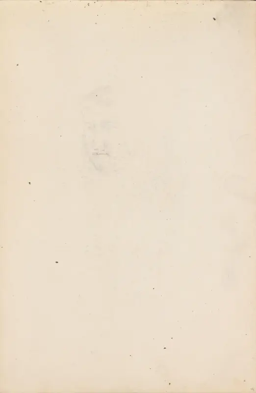 Riss av ansikt, Signe Scheel, 1897–1898, drawing