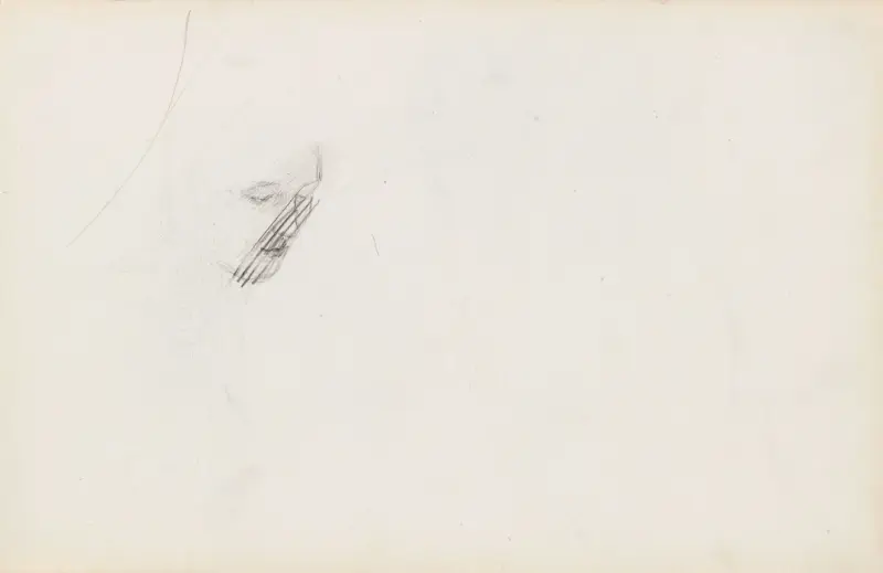 Riss av ansikt, Signe Scheel, 1892, drawing