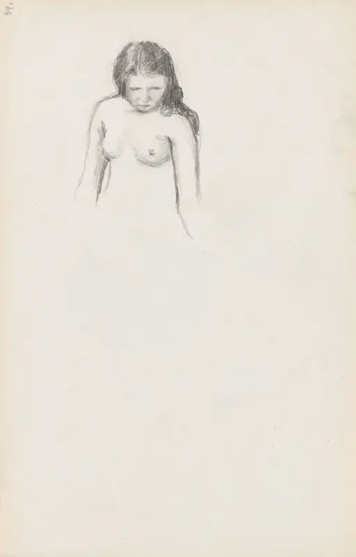 Halvakt, Signe Scheel, 1892, drawing