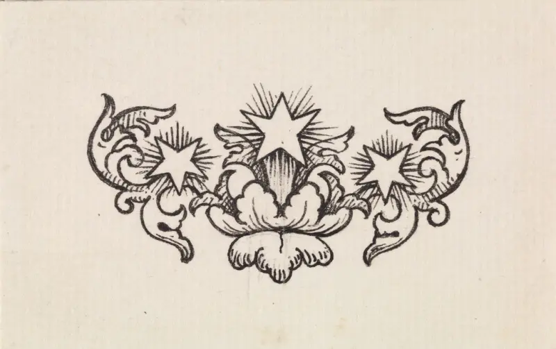 Tittelvignett, Thorvald Bindesbøll, 1889–1890, drawing