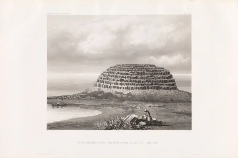 Géologie des iles Féröe, Sigismond Himely, 1842–1848, print
