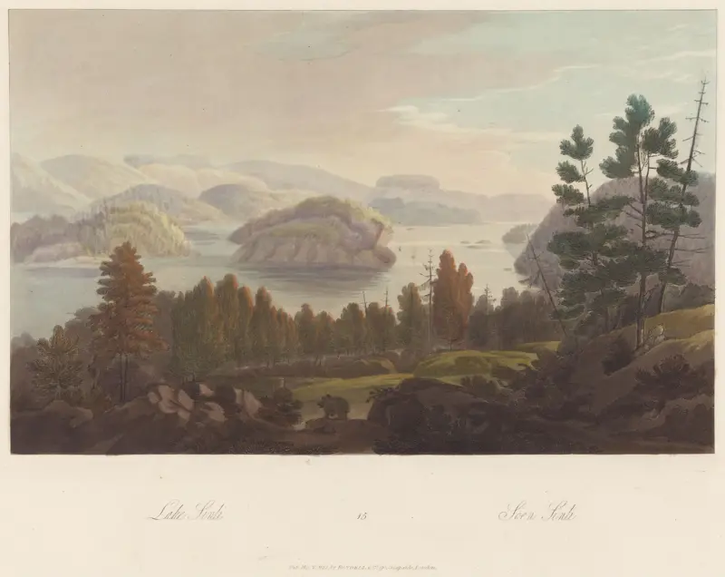Syndlevannet, John-William Edy, 1800–1812, print
