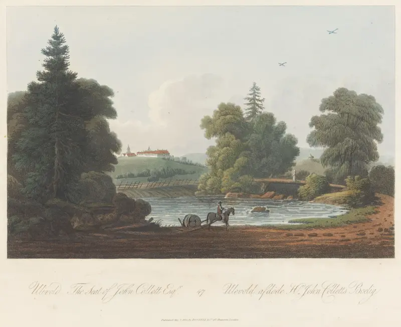 Store Ullevål gård, John-William Edy, 1800–1814, print