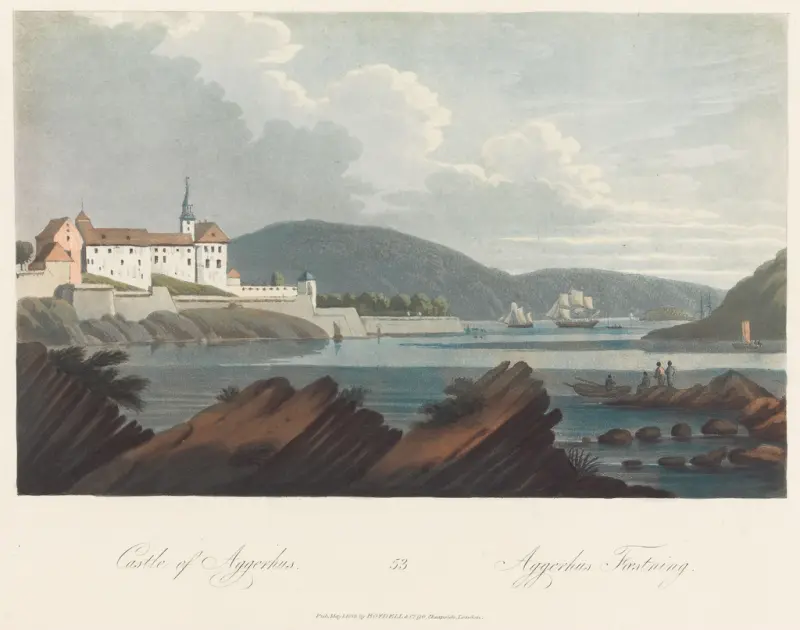 Akershus festning, John-William Edy, 1800–1815, print