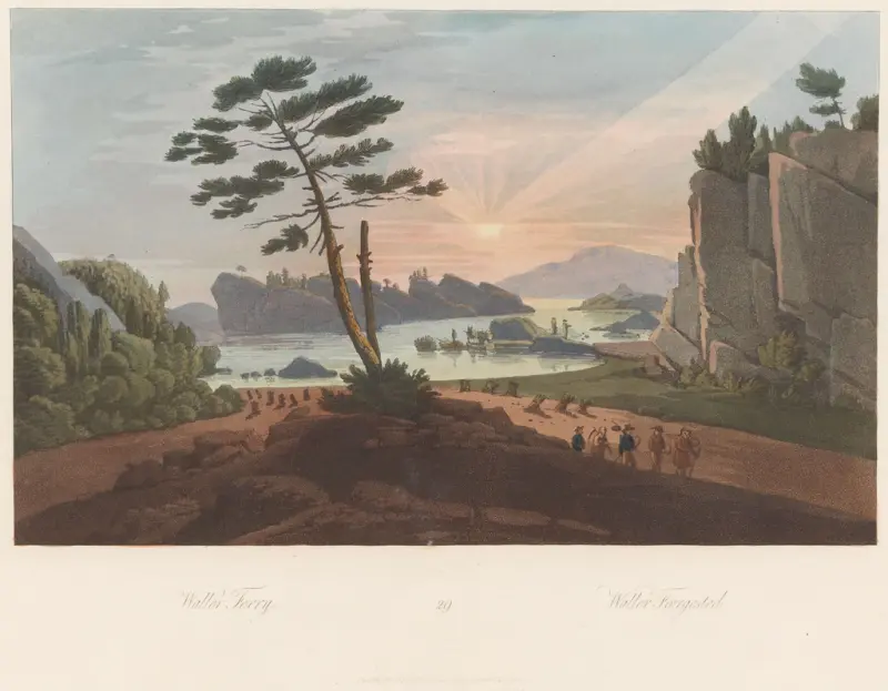 Valle havn, John-William Edy, 1800–1813, print