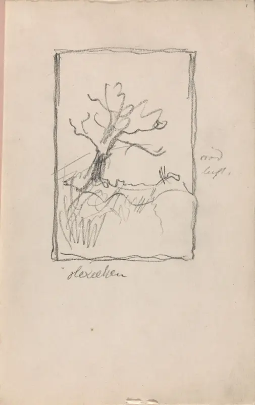 Hekseeika, Thorolf Holmboe, 1885–1900, drawing