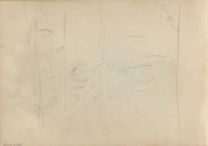 Riss, Thorolf Holmboe, 1889–1891, drawing