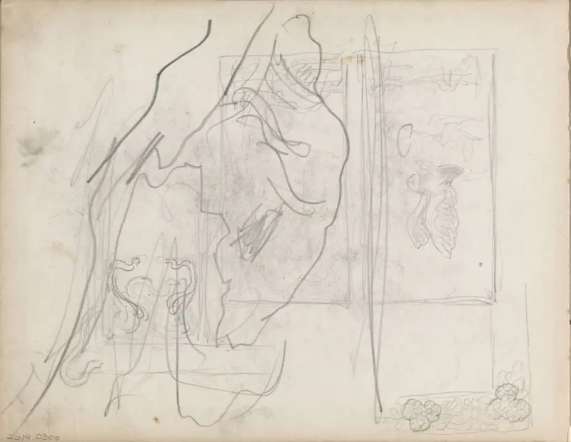 Riss, Thorolf Holmboe, 1889–1925, drawing