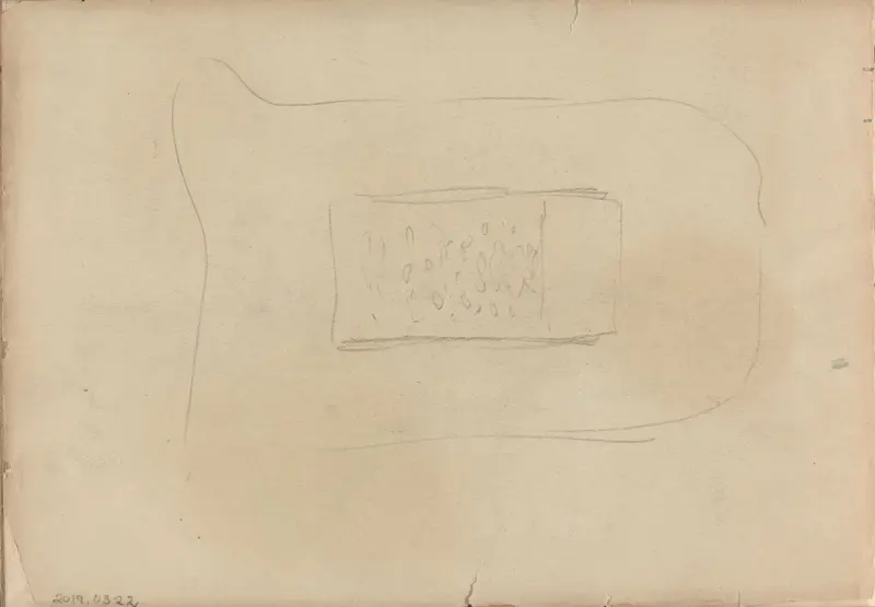 Riss, Thorolf Holmboe, 1889–1891, drawing