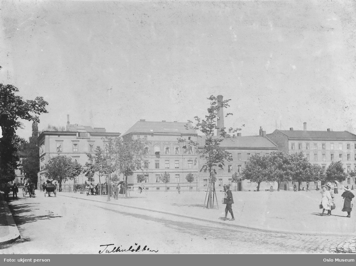 Kristian Augusts gate og Tullinløkka. - Oslo Museum / DigitaltMuseum