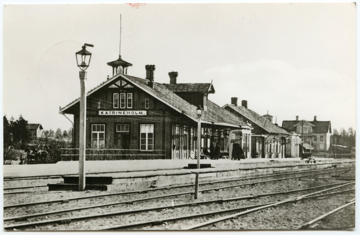 Katrineholm station 1875. Järnvägsmuseet / DigitaltMuseum