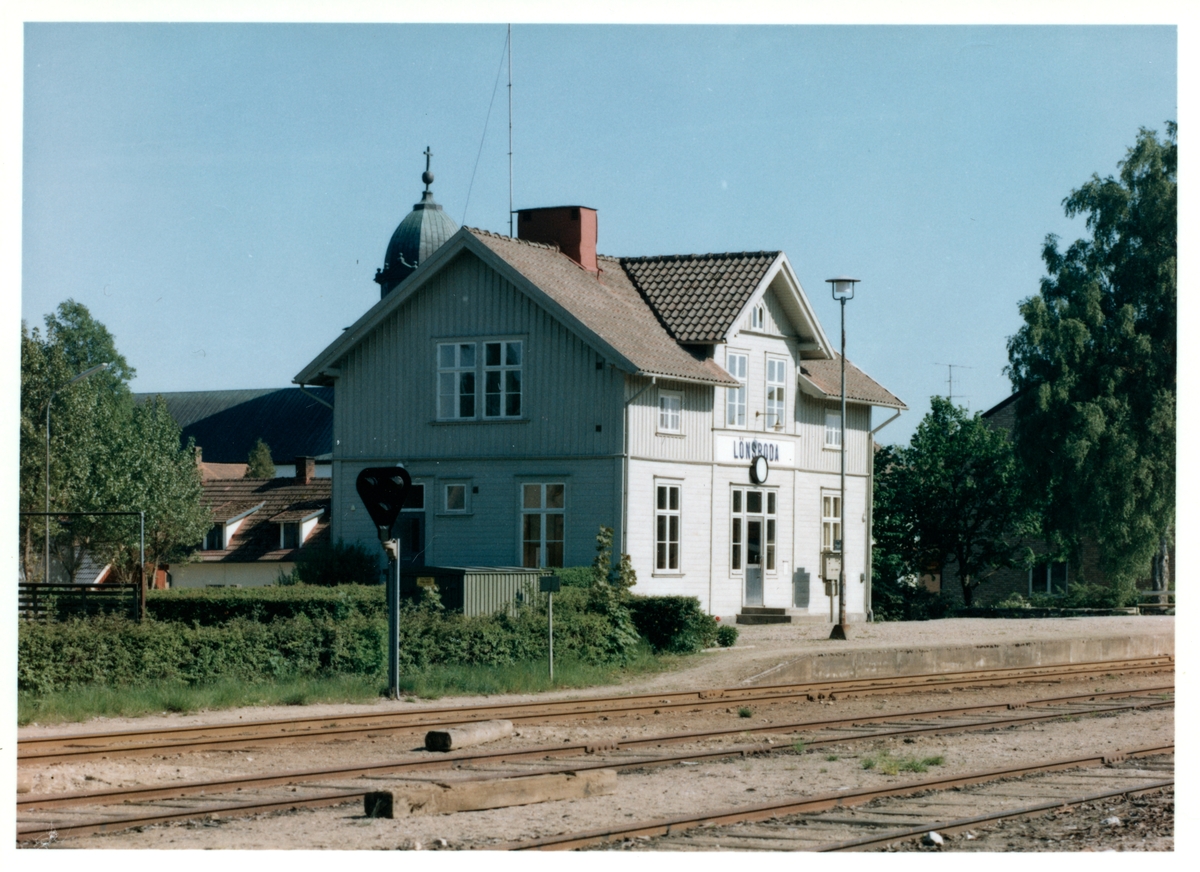 Lönsboda station. - Järnvägsmuseet / DigitaltMuseum
