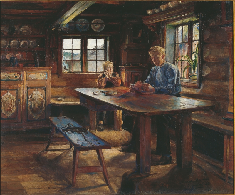 Lekseoverhøring [Maleri]