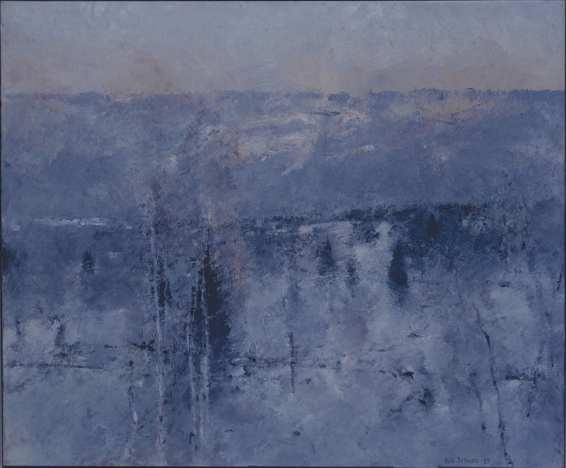 Vinterlandskap [Maleri]