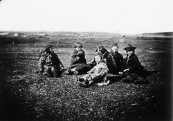 En gruppe samiske barn