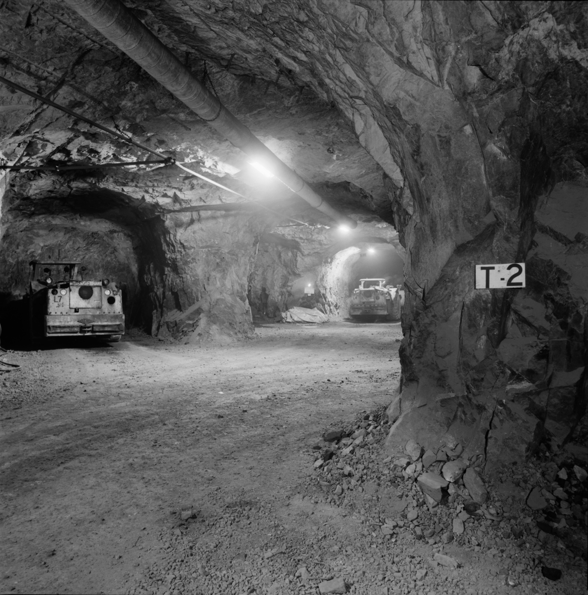 Det s.k. på 460metersnivån, parkeringsplats för fordon