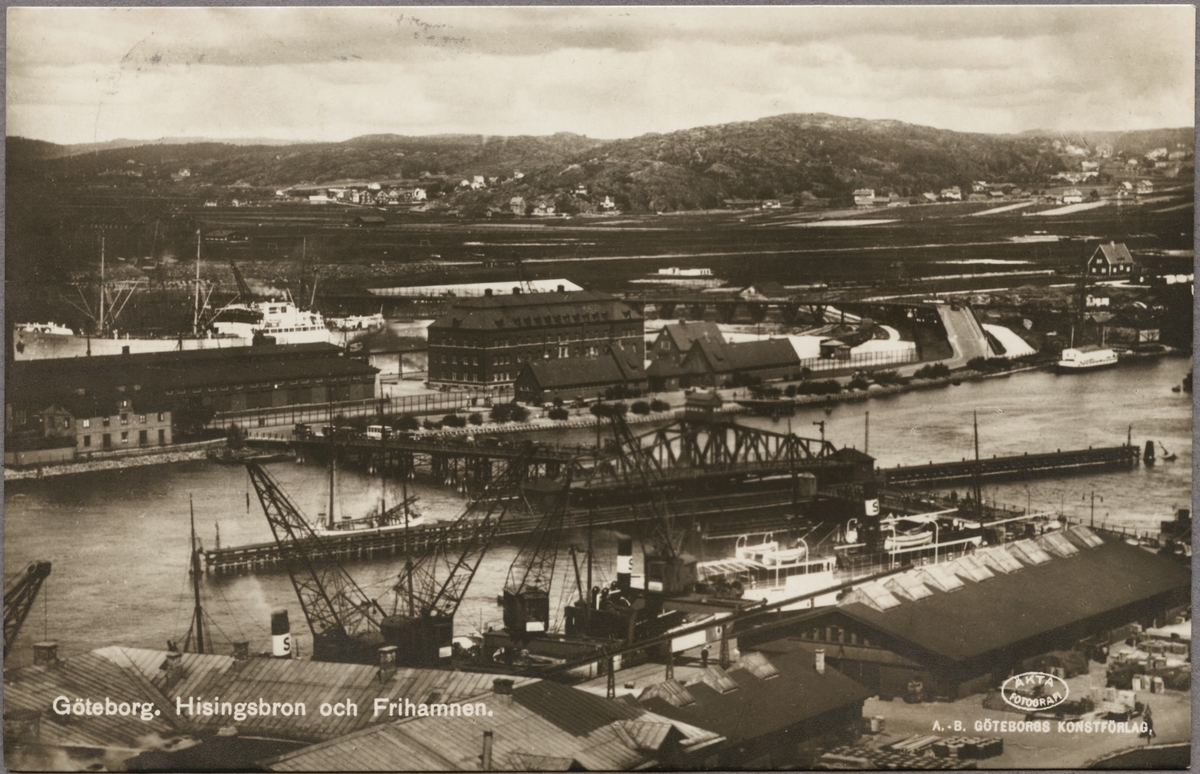 Hisingsbron Och Frihamnen Goteborg Jarnvagsmuseet Digitaltmuseum