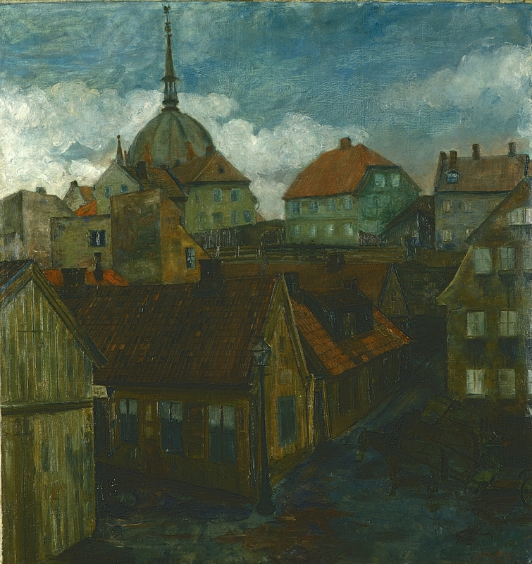 Fra Hammersborg [Maleri]