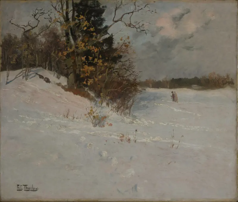 Vinterlandskap [Maleri]